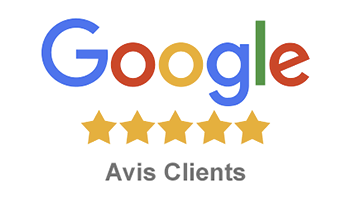 Google — avis clients, cinq étoiles