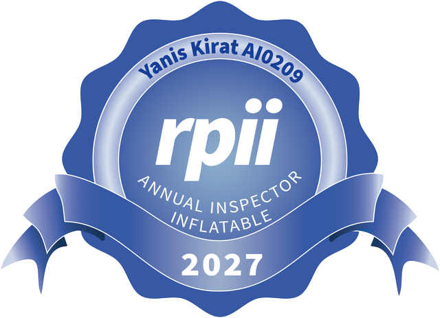 Sceau RPII 2027 — Yanis Kirat, inspecteur annuel structures gonflables, n° AI0209